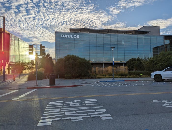A photograph of Roblox headquarters in California