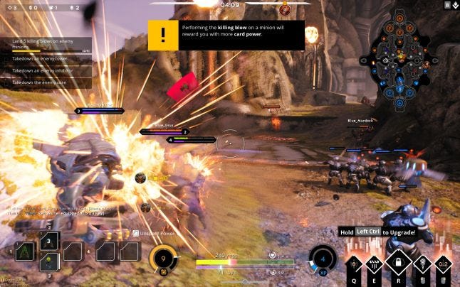 In-game action in Paragon, looks amazing