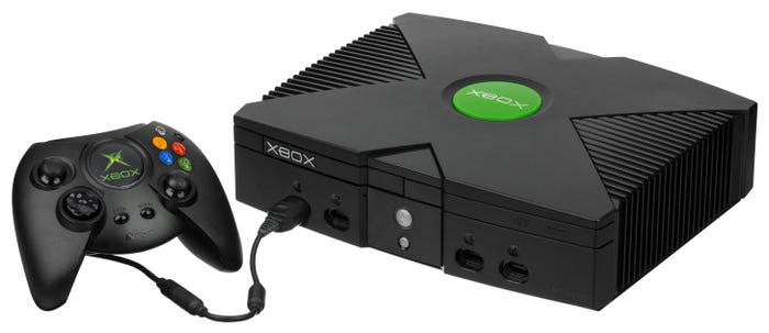 original xbox console and controller