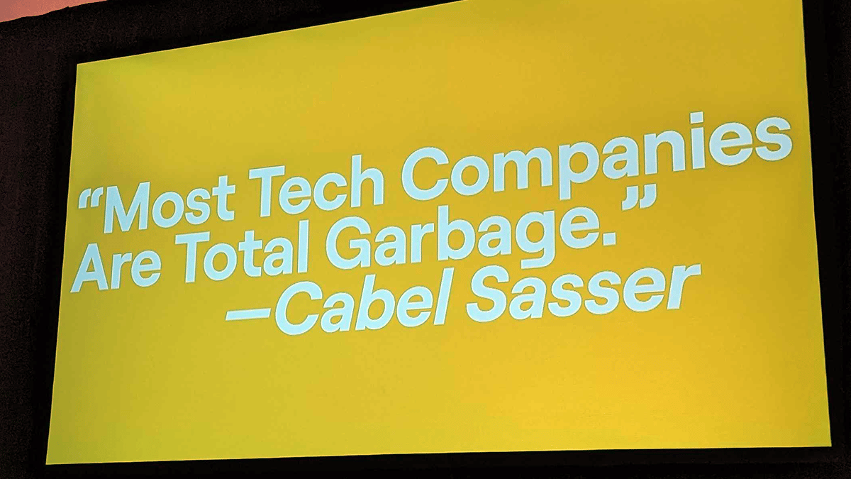 A slide that reads A slide that reads