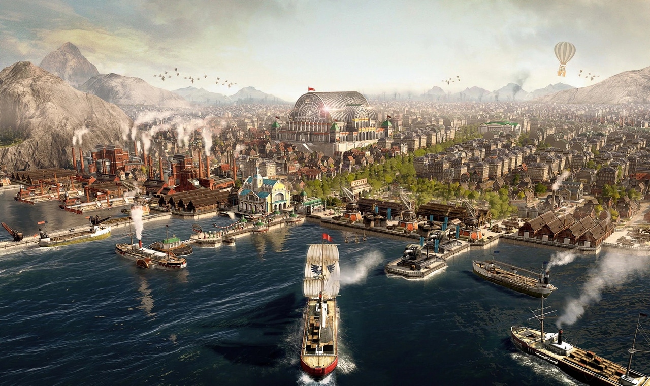 Cover art for Ubisoft's Anno 1800. Cover art for Ubisoft's Anno 1800.