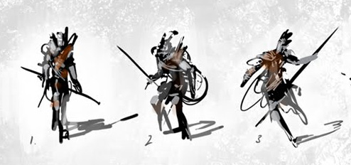 Making character illustrations for a FPS game