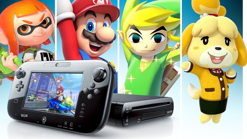 Promo pic Nintendo's Wii U games console, taken from the UK version of Nintendo's website.