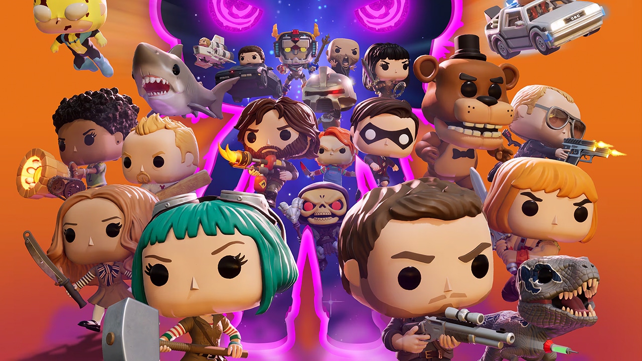 Key artwork for Funko Fusion featuring Funko-style characters from a huge number of franchises Key artwork for Funko Fusion featuring Funko-style characters from a huge number of franchises