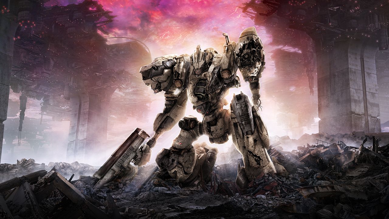 Key art of a mech from FromSoftware's Armored Core VI: Fires of Rubicon. Key art of a mech from FromSoftware's Armored Core VI: Fires of Rubicon.