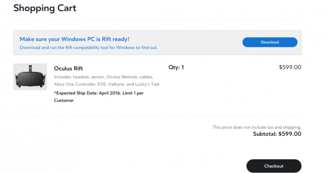 Oculus Rift Retailprice Oculus Rift price finally revealed, sticker shock ensues
