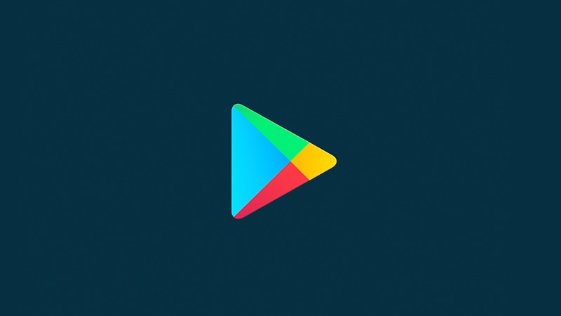 Logo for the Google Play store.