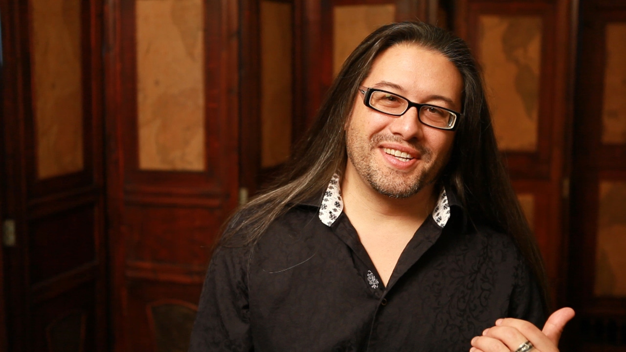 Game developer John Romero from a 2012 interview. Game developer John Romero from a 2012 interview.