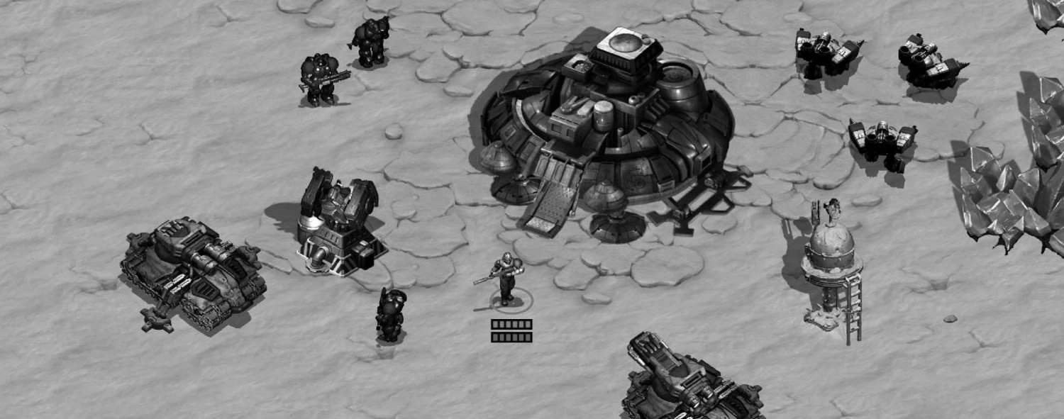 A screenshot of Starcraft 2.