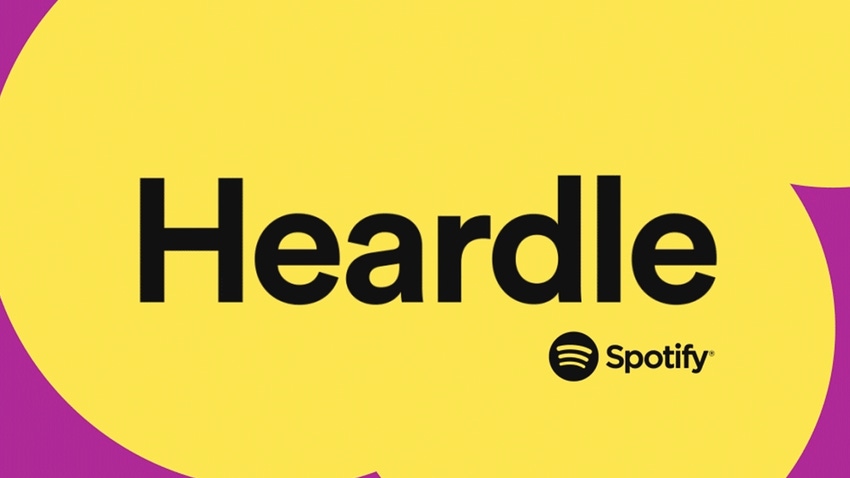Artwork featuring the new Spotify flavored Heardle logo