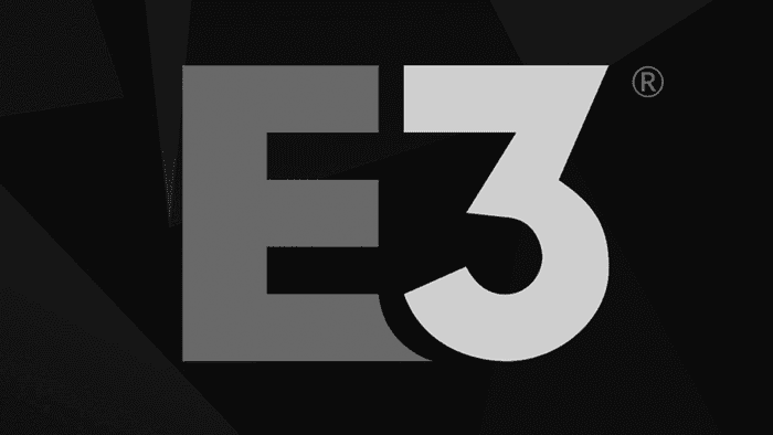 The E3 logo in black and white