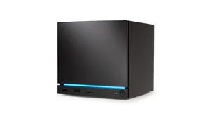 A photo of the Steam Machine. A photo of the Steam Machine.