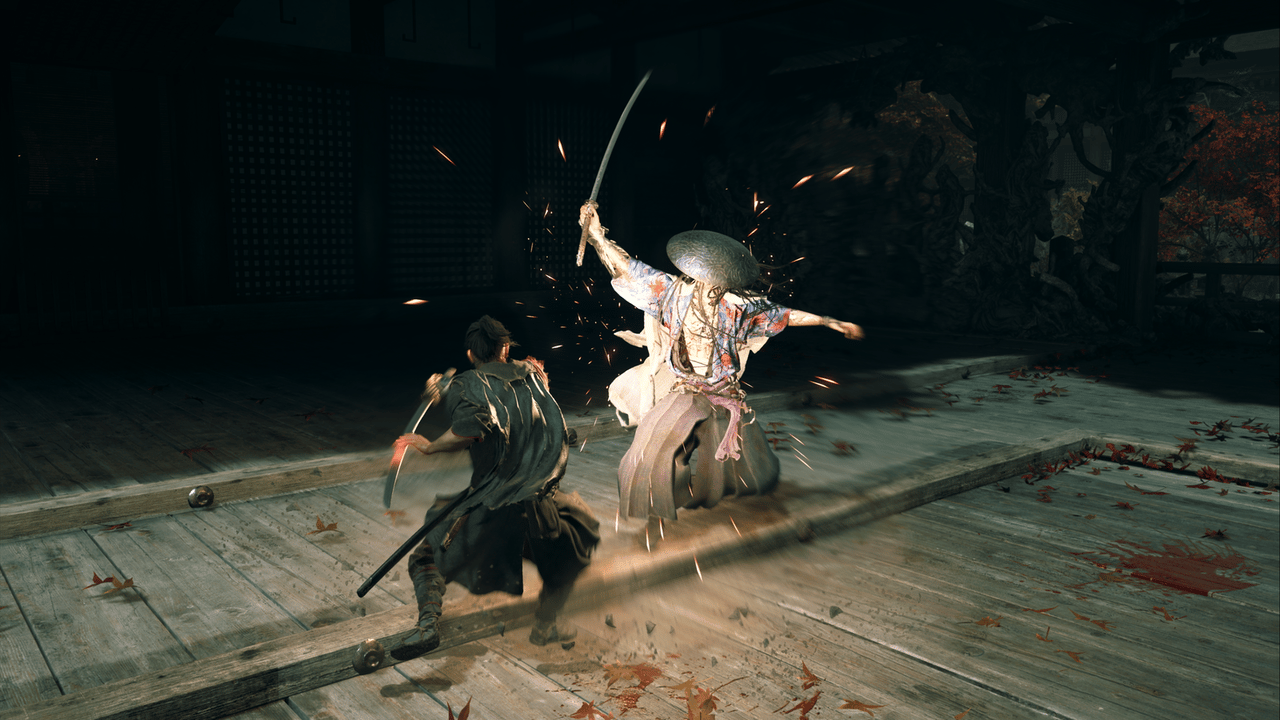 mid fight action show of two characters in sword combat mid fight action show of two characters in sword combat