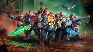 Key artwork for Deep Rock Galactic: Rogue Core Key artwork for Deep Rock Galactic: Rogue Core