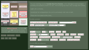 Screenshot of the browser game Urban Dead. Screenshot of the browser game Urban Dead.