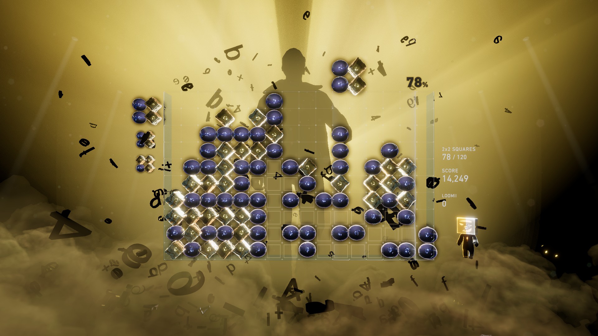 The first stage of Lumines Arise