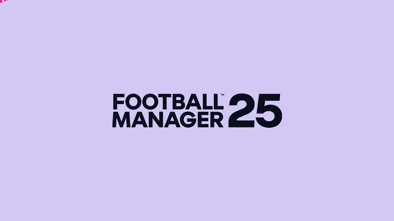 The Football Manager 25 logo on a purple background The Football Manager 25 logo on a purple background