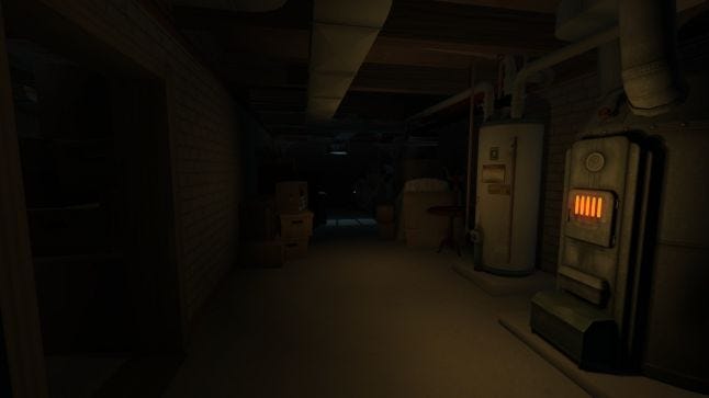Screenshot from Gone Home.