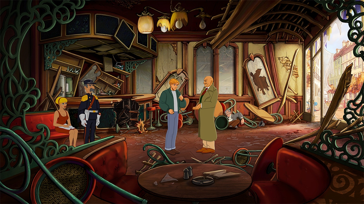 A screenshot from the upcoming Broken Sword remake showing the 4K artwork A screenshot from the upcoming Broken Sword remake showing the 4K artwork