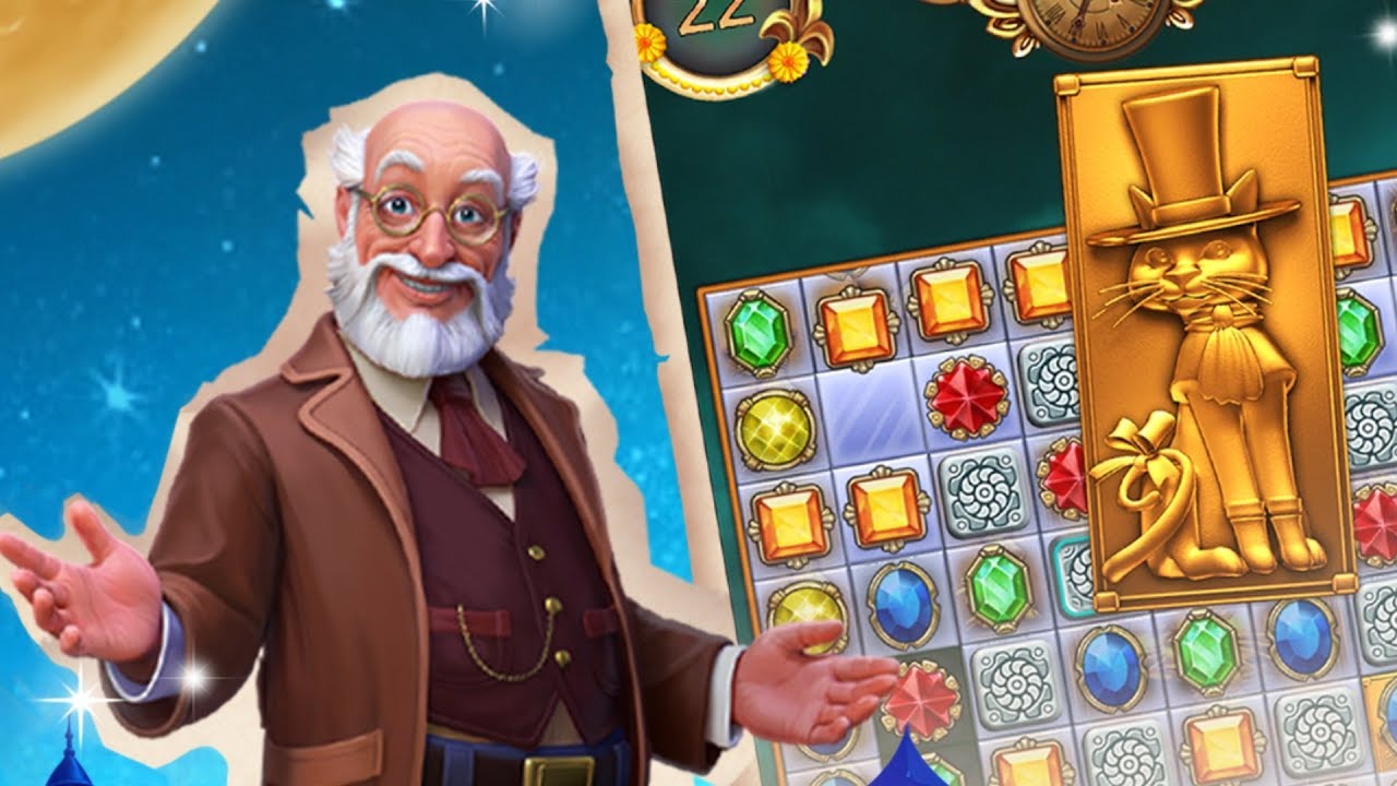 Splash art for the match 3 game Clockmaker. Splash art for the match 3 game Clockmaker.