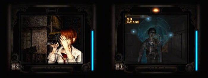 Screenshots from the original Fatal Frame on PlayStation 2. Screenshots from the original Fatal Frame on PlayStation 2.