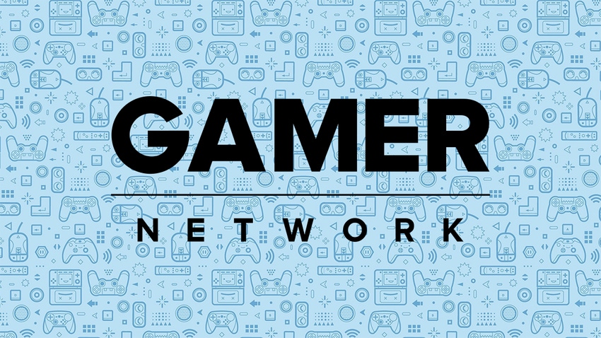 The Gamer Network logo on a stylised blue background