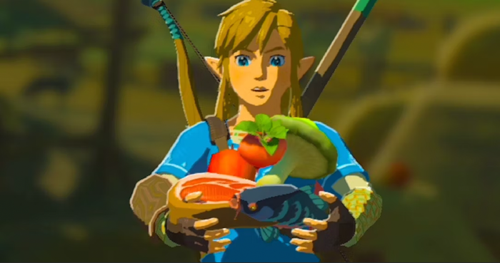 Link Cooking in Breath of the Wild Link Cooking in Breath of the Wild