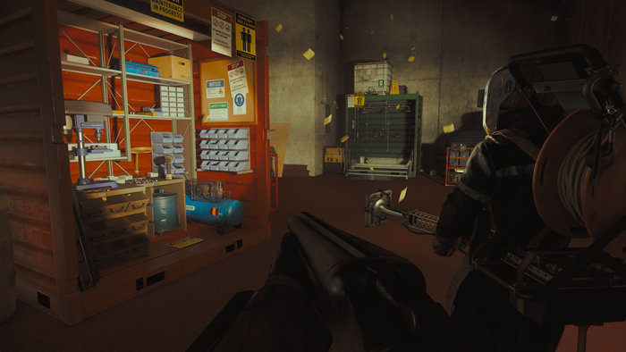 Entertainment A screenshot from FBC Firebreak where players chase rogue sticky notes. Entertainment A screenshot from FBC Firebreak where players chase rogue sticky notes.