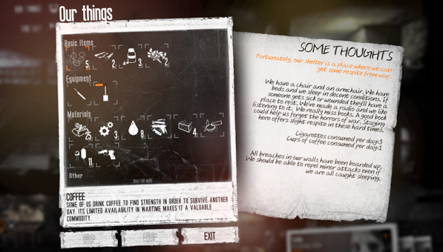 Learning and Improving upon: This War of Mine – a UX/UI Analysis