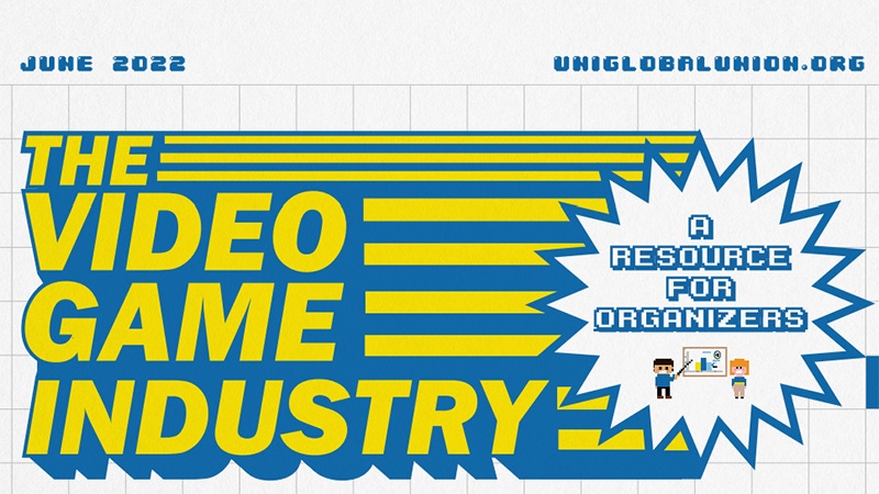 Key art for Uni Global Union's industry report Key art for Uni Global Union's industry report