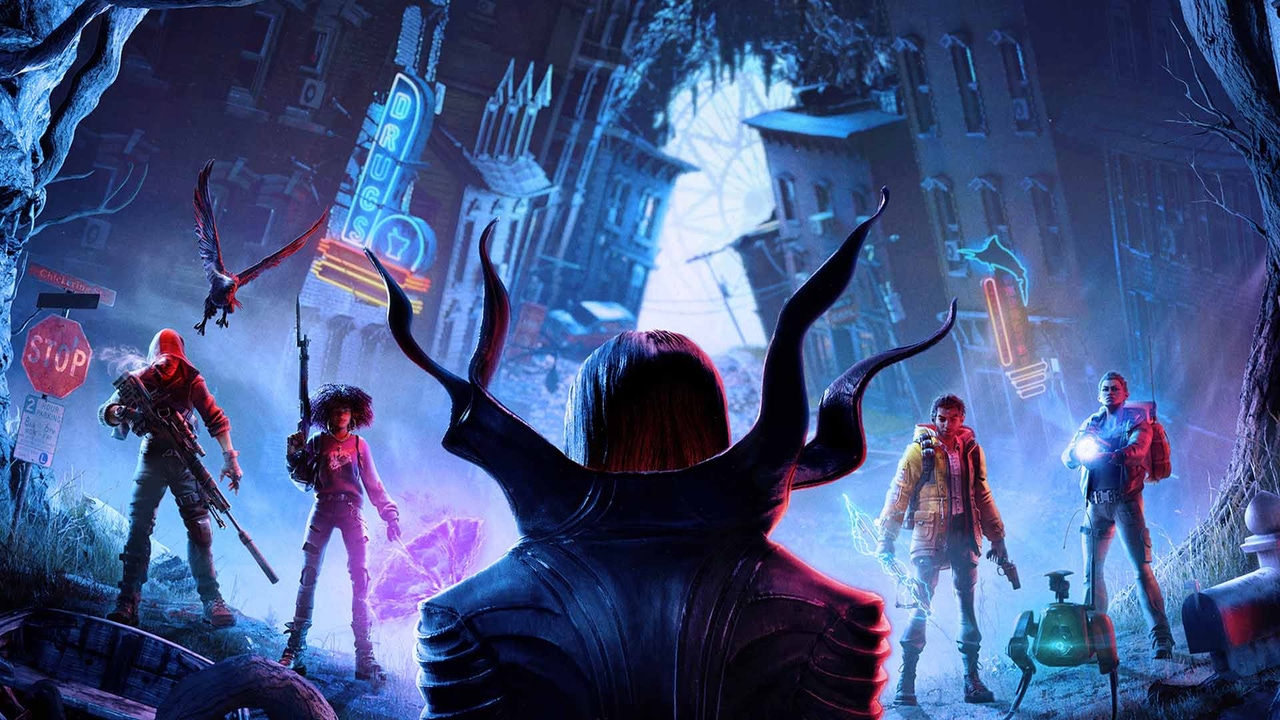 Key art for Arkane Austin's 2023 shooter Redfall. Key art for Arkane Austin's 2023 shooter Redfall.