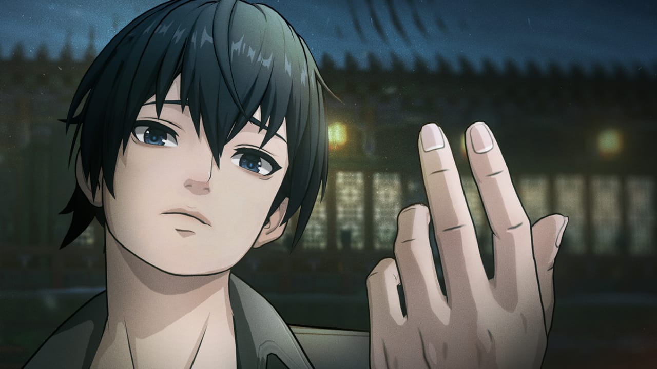 A character from The Hidden Ones looks at the camera, their hand raised. A character from The Hidden Ones looks at the camera, their hand raised.