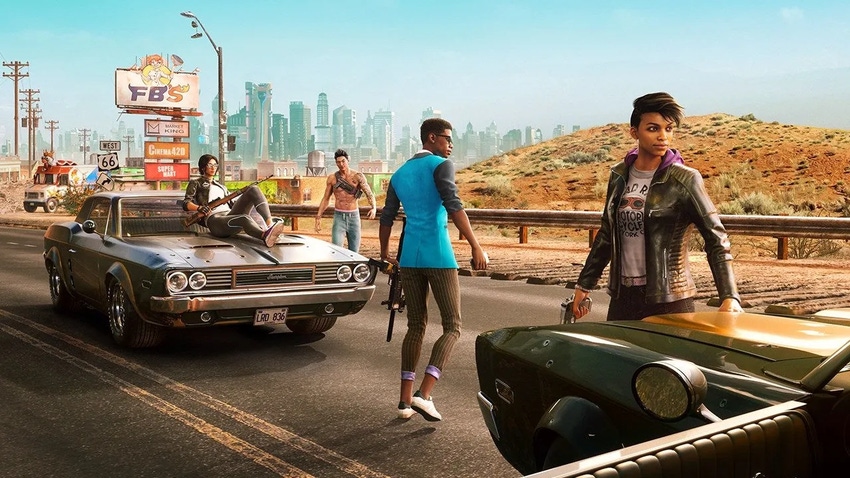Key art for Volition's Saints Row 2022, featuring the rebooted Third Street Saints.
