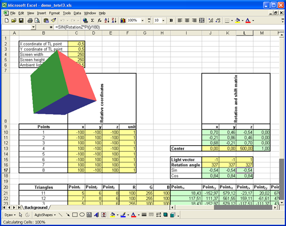 Microsoft Excel: Revolutionary 3D Game Engine?