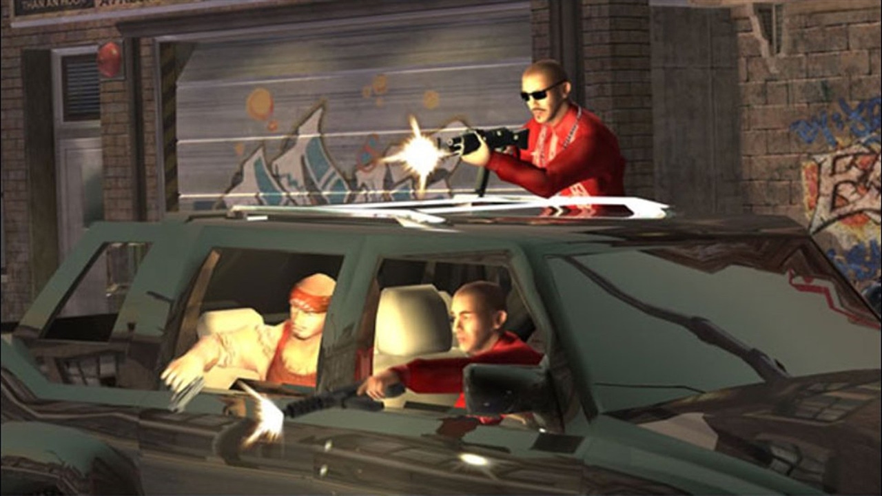 A screenshot from the original Saints Row on Xbox 360 A screenshot from the original Saints Row on Xbox 360