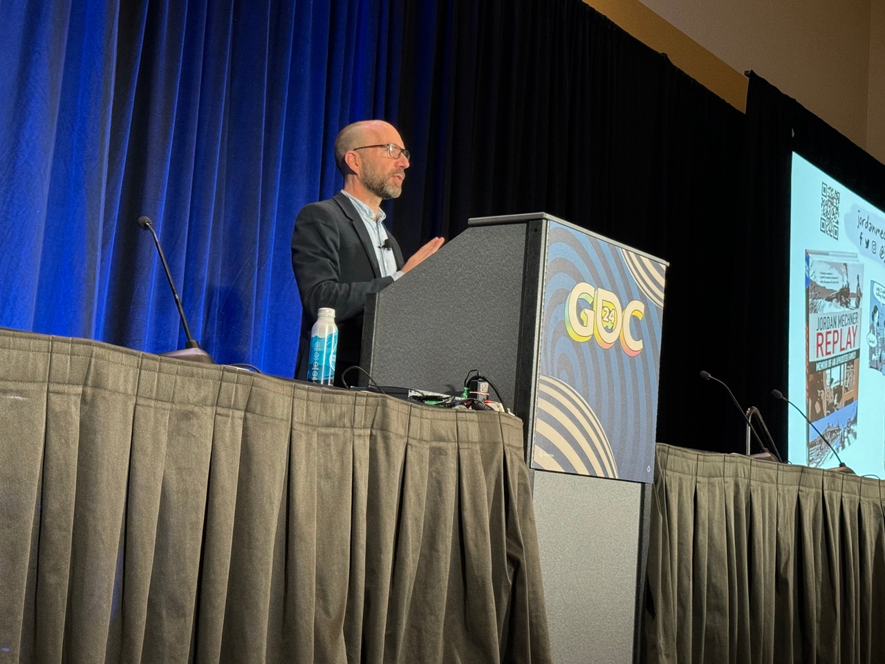 Jordan Mechner at the GDC podium Jordan Mechner at the GDC podium