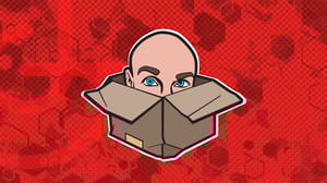 The Jackbox Games logo against a red background with the Game Developer logo on it. The Jackbox Games logo against a red background with the Game Developer logo on it.