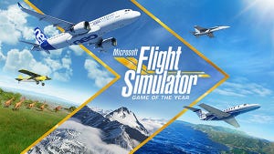 Key art for Microsoft Flight Simulator (2020).