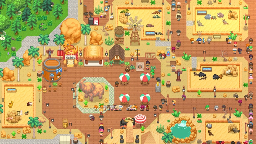 Screenshot of Springloaded's Let's Build a Zoo, taken from the game's Steam page.