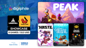 An image showcasing a summary of the Landfall and Aggro Crab Showcase game collection An image showcasing a summary of the Landfall and Aggro Crab Showcase game collection