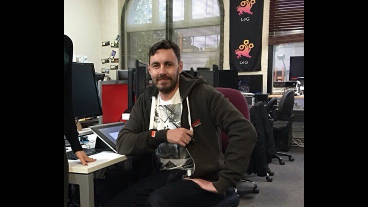 Adam Duncan at the League of Geeks office Adam Duncan at the League of Geeks office