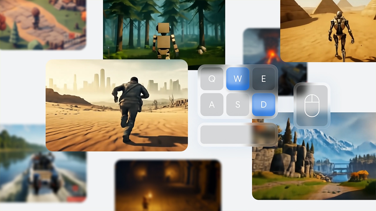 A series of Genie 2 outputs showcasing game worlds A series of Genie 2 outputs showcasing game worlds