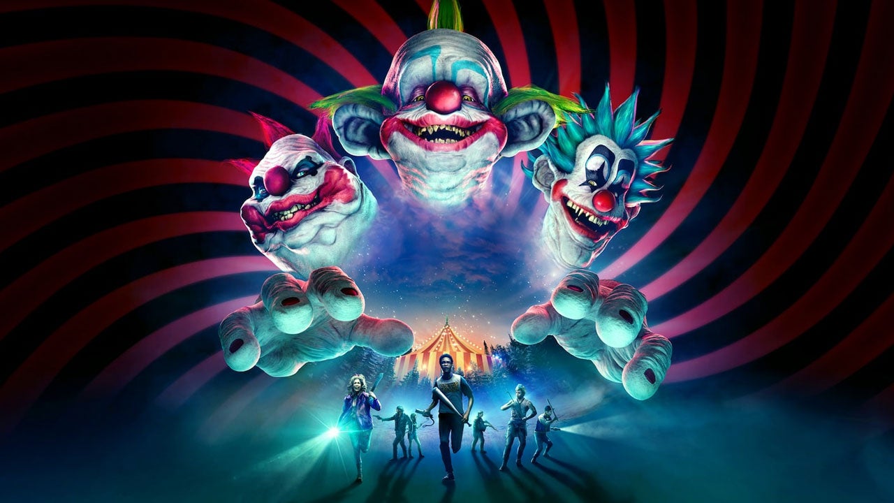Key art for 2024's Killer Klowns from Outer Space: The Game. Key art for 2024's Killer Klowns from Outer Space: The Game.
