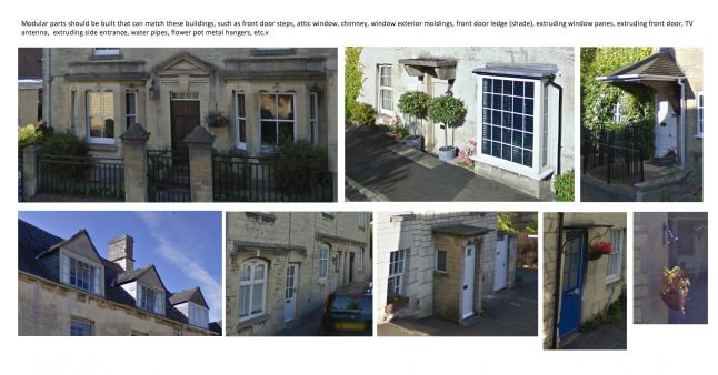 (Research done to break up different parts of a building in order to make them modular.)