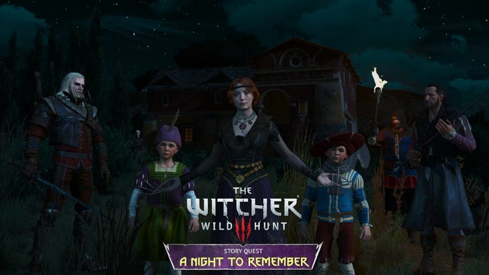 Promotional art for The Witcher 3 mod A Night To Remember.