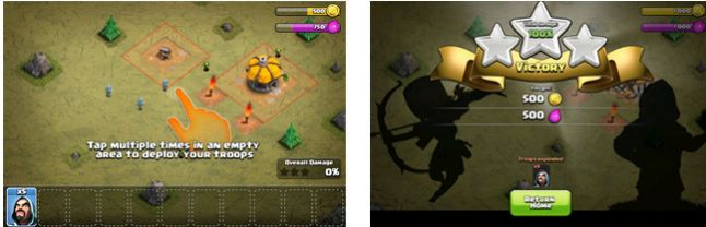 UX Comparison : Clash of Clans Vs Rival Kingdoms