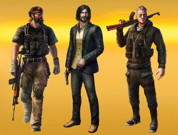 Making character illustrations for a FPS game