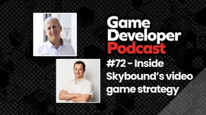 Photos of David Alpert and Jon Goldman next to the Game Developer Podcast logo. Photos of David Alpert and Jon Goldman next to the Game Developer Podcast logo.