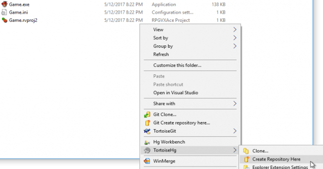 Using Source Control with RPG Maker VX Ace