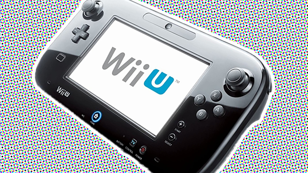 The Wii U gamepad on a stylised background The Wii U gamepad on a stylised background
